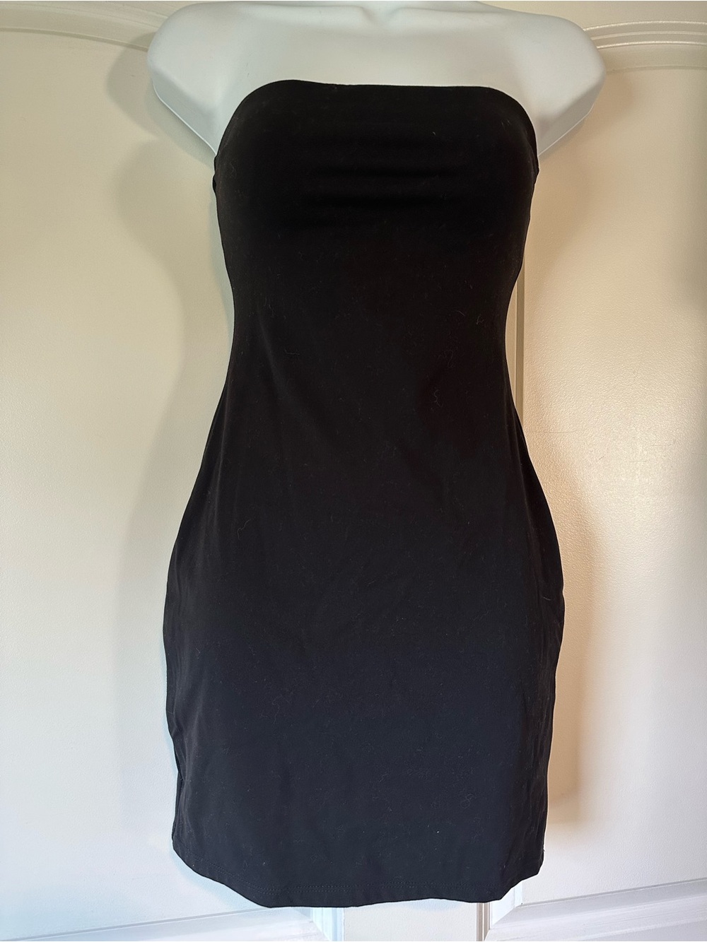 Garage Black Strapless Mini Dress